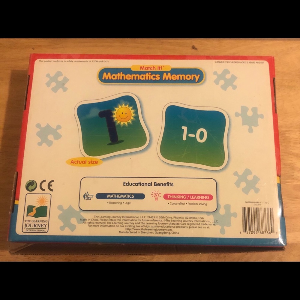 Mathmatics Memory game - Picture 2 of 3